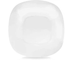 Orion Desertinis lėkštė LUNA 20 cm stiklinė balta