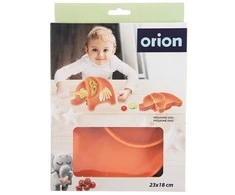 Orion Silikoninis vaikų lėkštė 23,5x19x3,5 cm, su siurbtuku