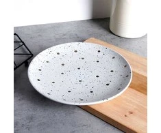 Siaki Collection Siaki Keraminė lėkštė 26.5 cm Baltos spalvos su auksinėmis detalėmis