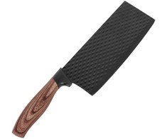 Virtuvės kapoklė mėsai ir kaulams pjaustyti, aštri, 16,5 cm, juoda, nelimpanti, BRUNBESTE BB-3778