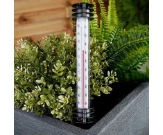 ProGarden Lauko termometras 23 cm - baltas, montuojamas ant žemės