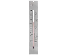 Orion Stalinis termometras 28 cm - Nerūdijančio plieno, Išorės ir vidaus temperatūros matavimui