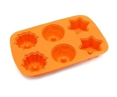 Tiross SILIKONINIS MUFFIN MOLD x6 TS-387