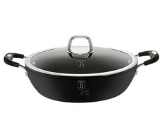 TITANIUM POT LOW 28cm 3,8L BERLINGER HAUS Juodas PROFESSIONAL LINE BH-6125