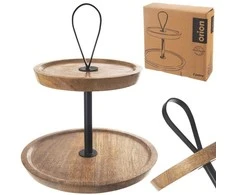 Orion Medinė dviejų aukštų padėklo sistema MANGO 30 cm