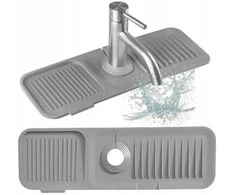 UNIWERSALNA MATA OCIEKOWA SILIKONOWA DO ZLEWU ZLEWOZMYWAKA 45 x 14cm BRUNBESTE BB-3329 Pilka