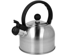 Virdulys plieno su gwizdkiem na gaz indukcija mały 1.5L sidabrinė BRUNBESTE BB-2399
