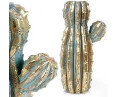 Vilde Aukso vaza kaktuso forma 41,5 cm