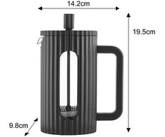 Klausberg Zaparzacz Kavos/arbatos virimo aparatas su presu, talpa 0,60 l, juodas kb7746