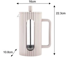 ZAPARZACZ DO HERBATY KAWY SZKLANY FRENCH PRESS 1000 ML BEŻOWY KLAUSBERG KB-7754