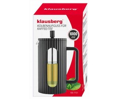 Klausberg Zaparzacz Kavos/arbatos virimo aparatas su presu, talpa 1 l, juodas, kb7751