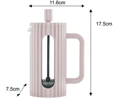 ZAPARZACZ DO HERBATY KAWY SZKLANY FRENCH PRESS 350 ML BEŻOWY KLAUSBERG KB-7744