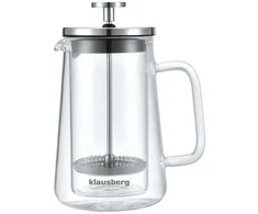Zaparzacz Stūmoklinis kavos/arbatos virimo aparatas, stiklinis, 0,35 l Klausberg
