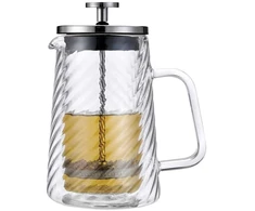 Zaparzacz Stūmoklinis kavos/arbatos virimo aparatas, stiklinis, 0,60 l, Klausberg, kb-7763
