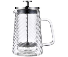 Zaparzacz Stūmoklinis kavos/arbatos virimo aparatas, stiklinis, 0,60 l, Klausberg, kb-7763