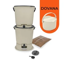 Bokashi Organko Essential virtuvinių komposterių rinkinys (2 vnt.) + Dovana