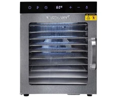 Vaisių džiovyklė Wartmann® WM-2110 DH nerūdijančio plieno, 10 padėklų + Dovana