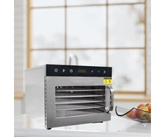 Vaisių džiovyklė Wartmann® WM-2206 DH nerūdijančio plieno, 6 padėklai + Dovana