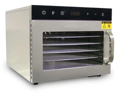 Vaisių džiovyklė Wartmann® WM-2206 DH nerūdijančio plieno, 6 padėklai + Dovana