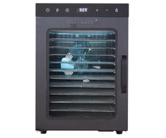 Vaisių džiovyklė Wartmann® WM-2512 DH nerūdijančio plieno, 12 padėklų + Dovana
