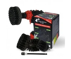 Profesionalus valymo šepetys Premium Drill 5vnt.- ypač kietas, juodas, 13 cm
