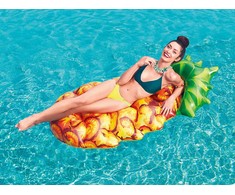 BESTWAY pripučiamas čiužinys Pineapple, 1.74m x 0.96m, 43310