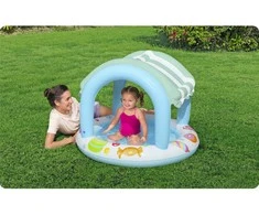 Pripučiamas vaikiškas baseinas Bestway su stogeliu, 104 × 84 cm