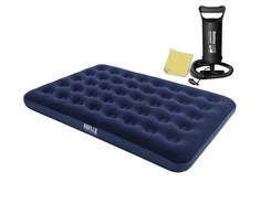 Pripučiamas čiužinys 191x132x22 cm su stūmokliniu pompa Bestway 67002