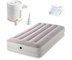 Pripučiamas miegamasis čiužinys 191x99x30 cm vienvietis su USB pompa INTEX 64177