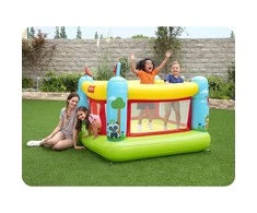 BESTWAY Fisher-Price pripučiamas batutas, 1.75m x 1.73m x 1.35m, 93553
