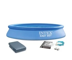 Intex Stačiakampis sodo baseinas, lengvas surinkimas, su uždangalu, 305 x 61 cm, šeimos baseinas, pripučiamas baseinas