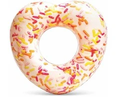 Pripučiamas plaukimo ratas Donut Heart Intex 94x89x25cm
