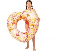 Pripučiamas plaukimo ratas Donut Heart Intex 94x89x25cm