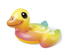 Pripučiamas žaislas INTEX Mega Yellow Duck Island, 147x147x81cm geltonas 57556NP