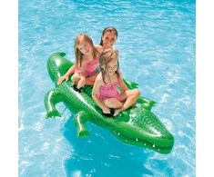 Intex Giant Gator Ride-On pripučiamas vežimėlis, 203x114 cm