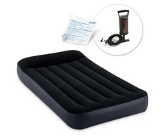 Pripučiamas čiužinys 191x99x25 cm su stūmokliniu pompa INTEX 64141