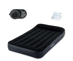 Pripučiamas čiužinys Intex Air Bed, 99x25x191 cm, juodas