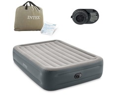 Pripučiamas čiužinys su įmontuotu elektriniu siurbliu 203x152x46 cm INTEX 64126ND