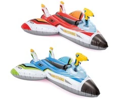 Pripučiamas plaukiojimo lėktuvas su vandens pistoletu Intex 117x117 cm