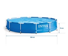 INTEX 28202 lauko baseinas su rėmu 305 x 76 cm 15in1