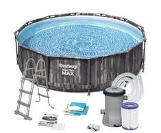 Rėminis baseinas 12FT 366x100 cm Plieninis Pro Max BESTWAY