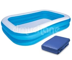 Pripučiamas šeimos baseinas 262 x 175 x 51 cm Bestway 54006 + uždangalas
