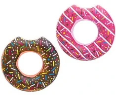 Pripučiamas paplūdimio ratas maudynėms rudas „Donut“ 107 cm „BESTWAY“