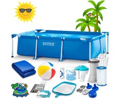 Intex lauko baseinas su rėmu 220 x 150 x 60 cm, 15 viename, modelis 28270