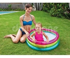 Baseinas pripučiamas INTEX Rainbow Baby Pool 86x25cm