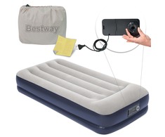 Pripučiamas čiužinys 191x97x36 cm su įmontuotu elektriniu siurbliu Bestway 67723