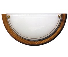 Sieninis šviestuvas Candellux 1030 Plafonas 1/2 Wood Standard 1X60W E27 Ąžuolas