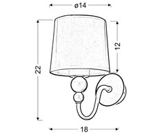Candellux sieninis šviestuvas