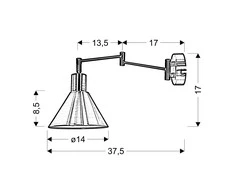 Candellux Sieninis šviestuvas 5521-75444