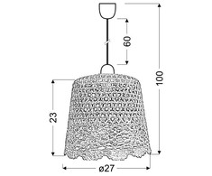 Pakabinamas šviestuvas Candellux Lighting Candellux šviestuvas Nonna